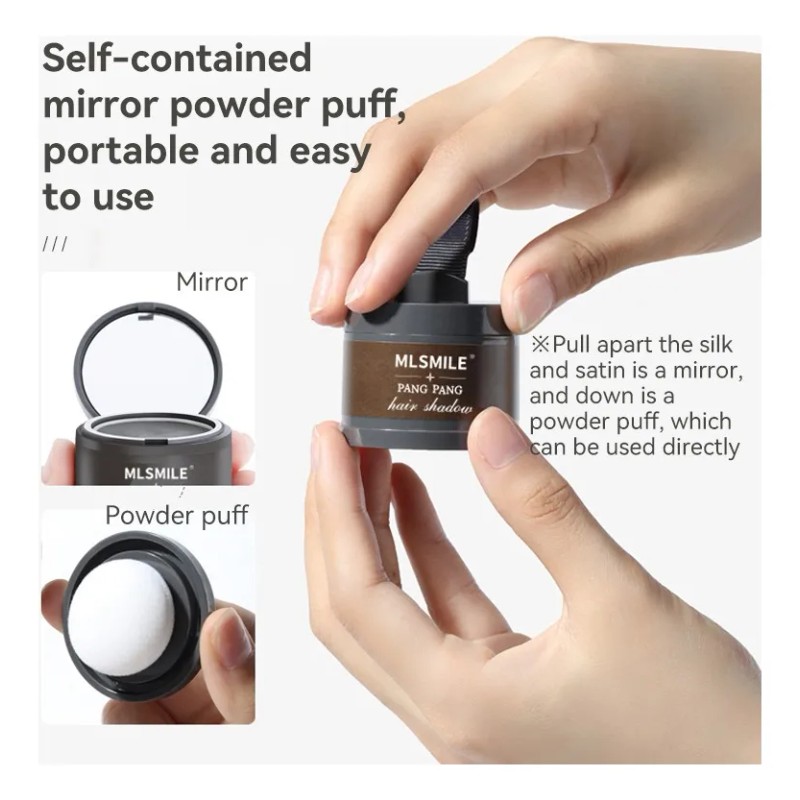 Polvo De Maquillaje De Fibra Capilar Cubre Raíz De Cabello