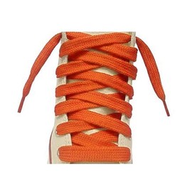 FeetPeople Tubular Shoe Laces, Burnt Orange, 54 Inch