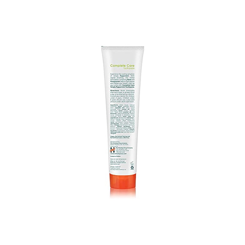 Himalaya Complete Care Toothpaste - Simply Peppermint 5.29 oz/150 gm