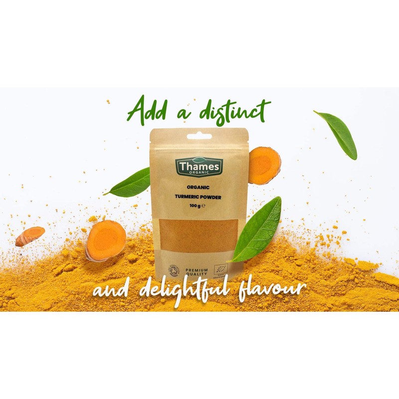 Organic Turmeric Powder - 100% Pure & Natural, No Additives,