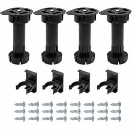 Crozgan 4Pcs 120mm-150mm Adjustable Kitchen Cabinet Legs