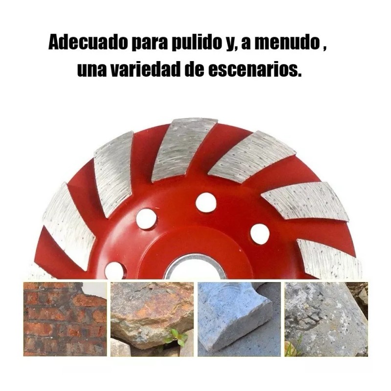 ENVR Disco Diamante Desbaste Copa 4 Pulgadas Granito, Mármol