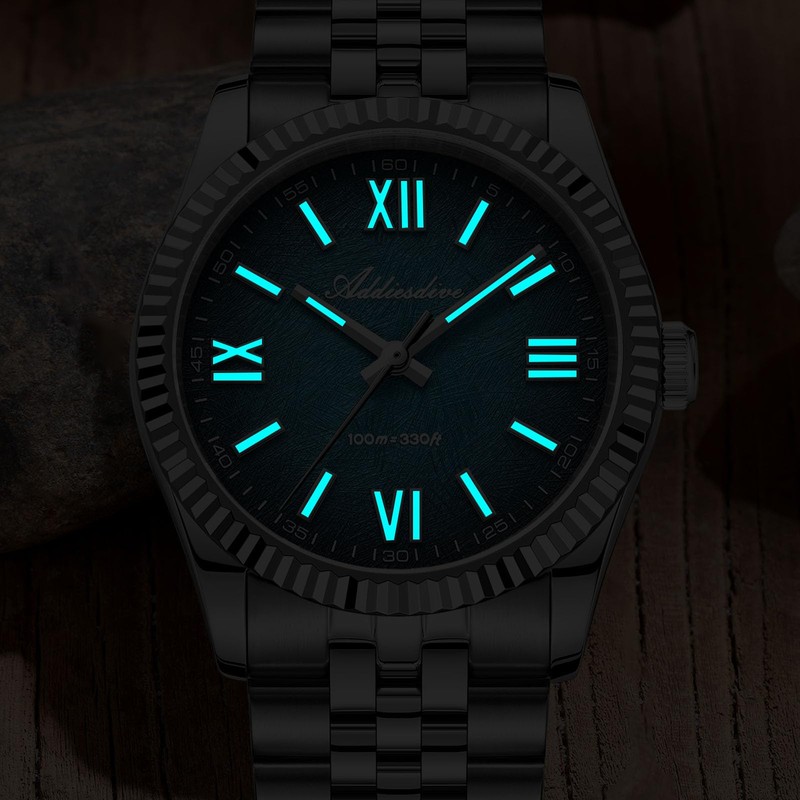 ADDIESDIVE 36 MM Mens Blue Watch Gradient Dial VH Quartz
