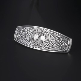 TEAMER Fashion Vintage Celtic Knot Hair Clip Metal Barrettes Hair Accessories Pattern Engraved Headwear Styling for Women