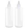 BRIGHTFROM Twist Top Applicator Bottles, Squeeze 8 OZ Empty Plastic