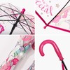 RONIARE 2 Pack Kids Clear Umbrellas for Rain Dome Bubble
