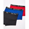 Skiny 71253 Boxer Corto 3Pack para Hombre, Azul Rey, Gris