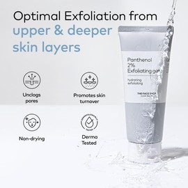 The Face Shop Alltimate - Gel Exfoliante con Pantenol al 2% - Exfoliante facial suave para un efecto glow radiante - Innovación de K-beauty coreano para renovar la piel