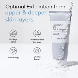 The Face Shop Alltimate - Gel Exfoliante con Pantenol al 2% - Exfoliante facial suave para un efecto glow radiante - Innovación de K-beauty coreano para renovar la piel