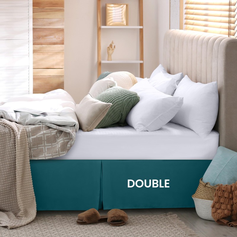 Utopia Bedding Base Valance Sheet Double- Soft Brushed Polyester-Microfibre -