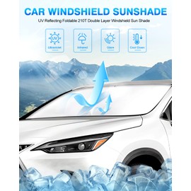 KUST Windshield Sun Shade for 2022-2025 2026 Lexus NX NX250 NX350 NX350h NX450h+ Sunshade Window Sun Visor Protector Foldable Blocks UV Rays Keep Your Car Cooler