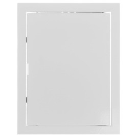 EUROPLAST Metal Inspection Flap 200 x 150 mm - Service Flap for Inspection and Cover - 20 x 15 cm Inspection Door - Inspection Door Access Door Maintenance Flap - Galvanised Steel White