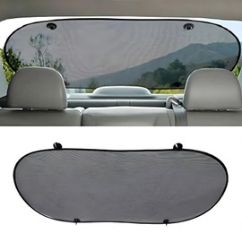 Riloer Car Rear Window Sun Shade with Suction Cup Easy Installation Rear Window Sunshades Cover Visor Shield Screen Window Shades for Baby, Pets Sun,Car Blinds Fits Most Vehicles(50 * 100 cm)