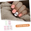 FOMIYES Girls' Nail Art Set 5 Boxes 120pcs Fake Nails