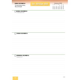 2025 - 2026 Catholic Jr. High / High School Student Good News Planner