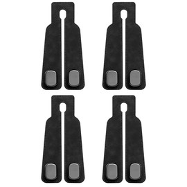Richome Ganchos para Reposacabezas de Coche Dobles | Organizador de auto con cuero premium, soporta 25kg, giro 360° y diseño universal para bolsas, mo