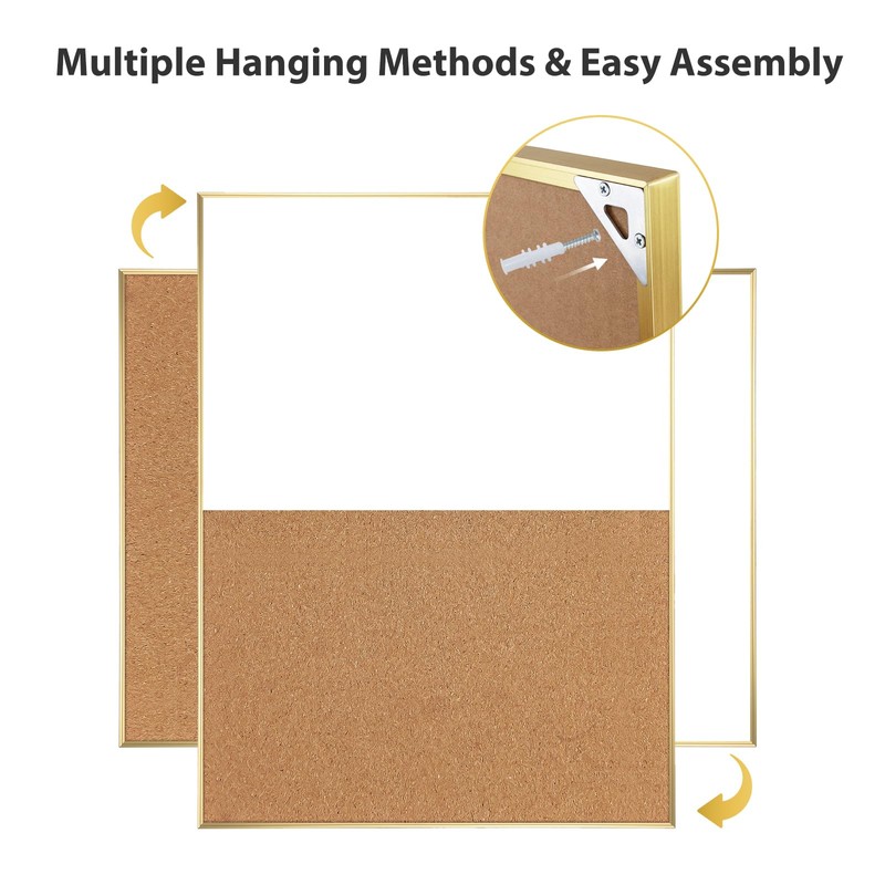 ARCOBIS Cork Board White Board Combo, 24 x 18 Inch