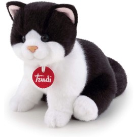 Trudi 21040 - Black and white Brad kitten