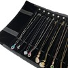 Portable Jewelry Roll Untangled Secure Necklace Travel Storage Bag Displays