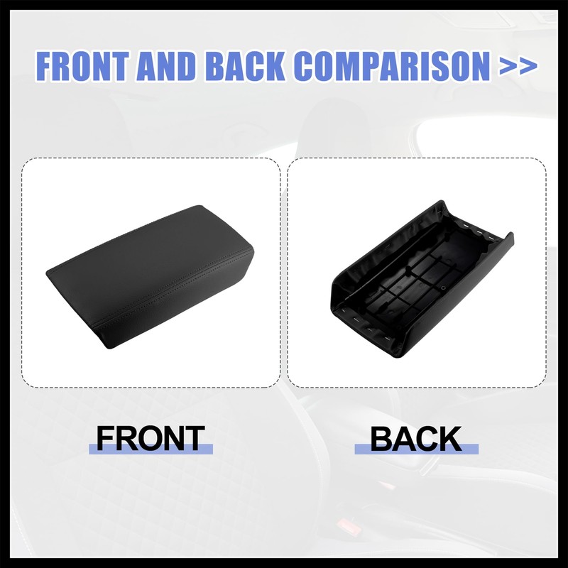 Hihaha Car Center Console Lid Armrest Seat Box Cover Protector