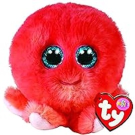 TY Toys - Teeny Puffies Octopus Sheldon - 10 CM Red 2009131