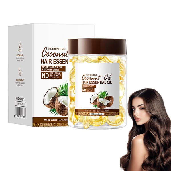 Coconut Oil Repair Haaröl-Kapseln, Luxus Haarkur In Kapselform Glanz Wunder