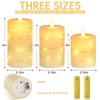 Da by Flameless Candles with String Lights，Battery Operated Candles,LED Flickering