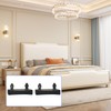 12 Pcs Plastic Bed Slat Holders, Bed Slats Holders, Black