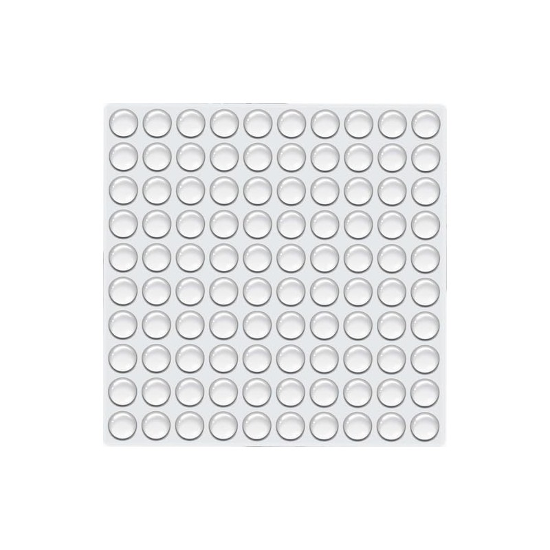 Vmingo Tope Goma Protector Adhesiva Silicona Antigolpe Transparente Parachoque Redondo