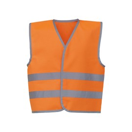 Yoko Hi-Vis Childrens/Kids Reflective Border Waistcoat (UK Size: M) (Orange)