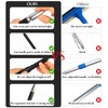Shower Squeegee with Long Handle – Includes Replacement Silicone Blade,