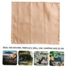 KONTONTY Emergency Blanket 2pcs Fireproof Mat Camping Blankets Fiberglass Heat