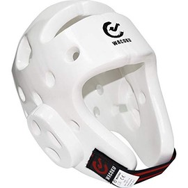 Wacoku WTF Approved Dipped Foam Head Guard - White, Medium