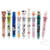 OldPAPA 9 Pack Multicoloured Pens All In One, 0.5mm Retractable