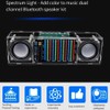Comphic DIY Bluetooth Speaker Kit Electronic LED Music Spectrum Dual