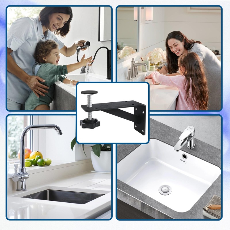 4 Piece Under Counter Sink Bracket,undermount Sink Support,Sink Support Brackets,Kitchen