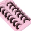 False Eyelashes Mink Lashes Fluffy Wispy Cat Eye Lashes Strip