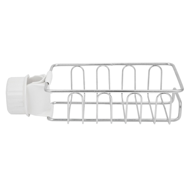 2Pcs Faucet Storage Rack Stainless Steel Sink Caddy Organizer Soap