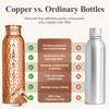 Pure Copper Water Bottle 1 Liter – Leak-Proof Ayurvedic Coppers