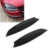 2Pcs Headlights Eyelids Cover Lamp Sticker Carbon Fiber Pattern Replacement