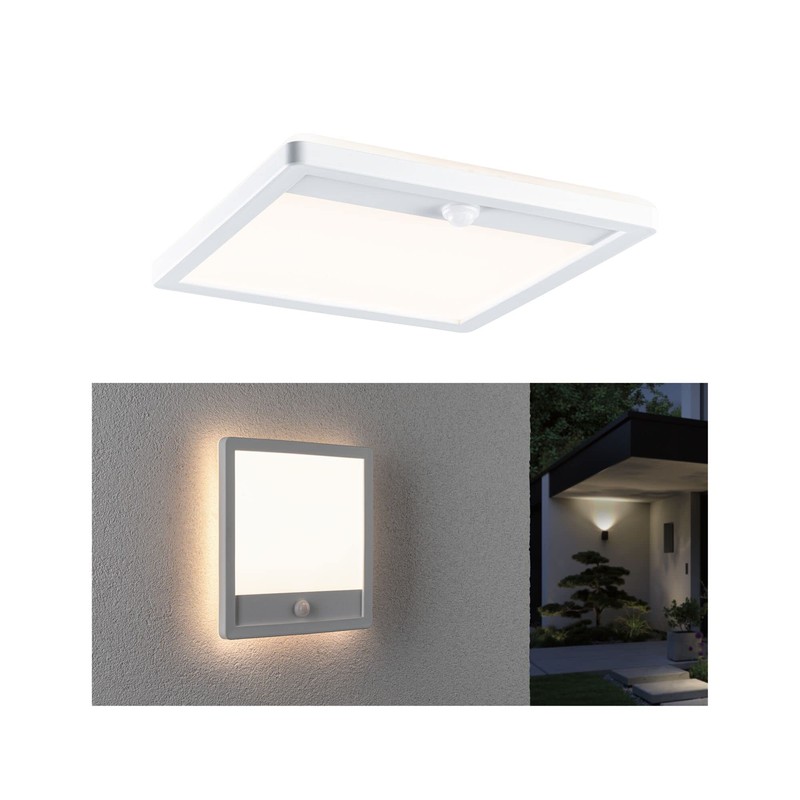 Paulmann 94663 LED Outdoor Light Panel Lamina with Motion Sensor