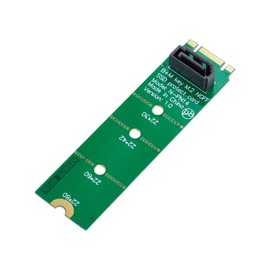 cablecc Motherboard NGFF B/M-Key M.2 to Vertical SATA 7pin Hard Disk Drive SSD PCBA Extension Adapter