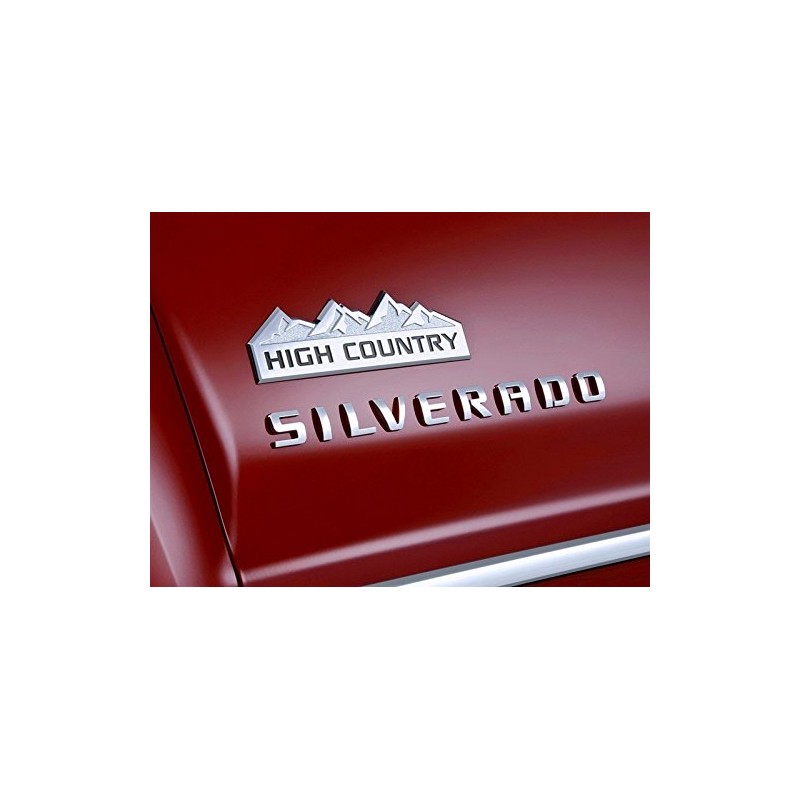Yoaoo 1x Chrome High Country Emblem Badges Door Tailgate 3D