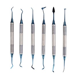 6Pcs Professional Dental Composite Resin Filling Spatula Restoration Instrument Tool