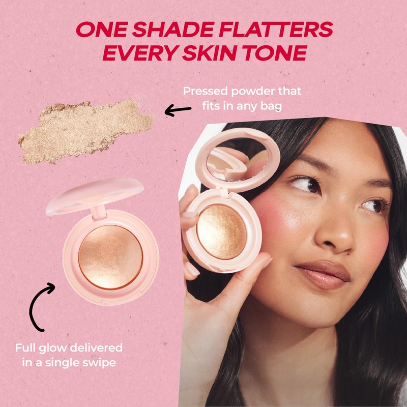 MCoBeauty Baked Highlighting Powder - Champagne