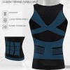 Camiseta 3pzs Para Corregir Postura Hombre Fajas Cinturillas -
