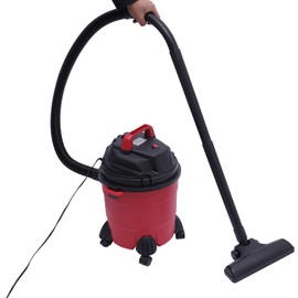 FiueStur 3 in 1 Wet Dry Vacuum Cleaner 4 Gallon Portable with Blower HEPA Filter Quiet 1000W for Garage Car Home Workshop Red/Black