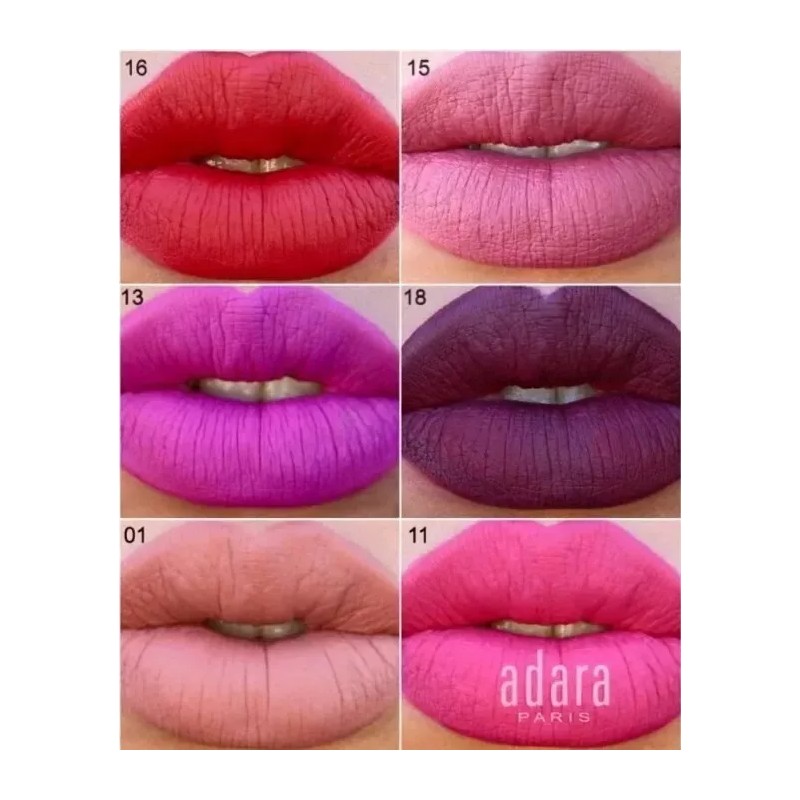 Adara Paris Profesional 20 Labiales Matte Adara Larga Duracion/longlasting Liquid