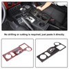 Aunginsy Central Control Gear Shift Panel Cover Cup Holder Trim