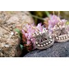 WINDALF Viking Earrings Odins Raven 1.7 cm Nordic Earrings Bronze,